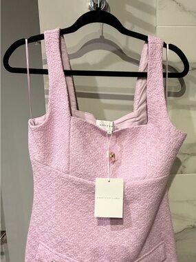 Endless Rose Pastel Lilac Textured Midi Dress from Anthropologie